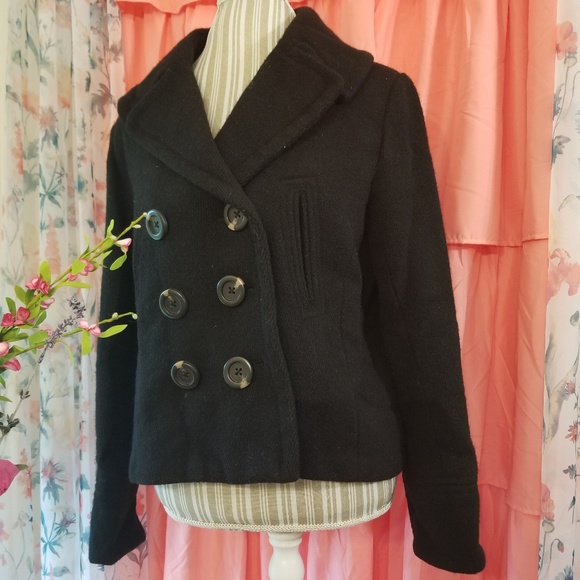 🌻🌺🌻NEW YORK CLASSICS DOUBLE BREASTED PEACOAT!! - Picture 3 of 6